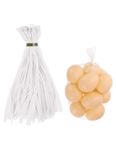 Bolsas de Malla Reutilizables uxcell 35cm 100Pcs Blancas