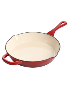 Sartén de Hierro Fundido Enameled Crock-Pot 10" Roja 2.5L