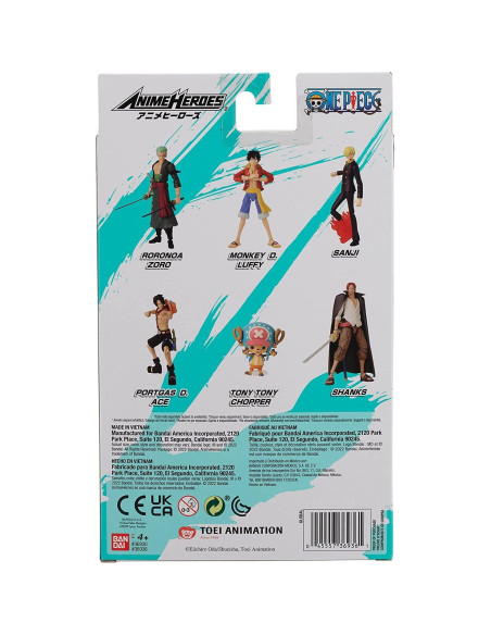 Figura de Anime Heroes Bandai Tony Tony Chopper 17cm Articulada