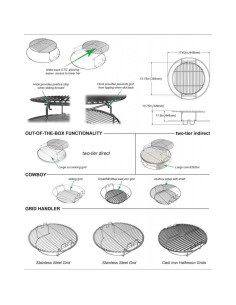 Soporte Multi-Nivel Big Green Egg para Parrilla XL 2