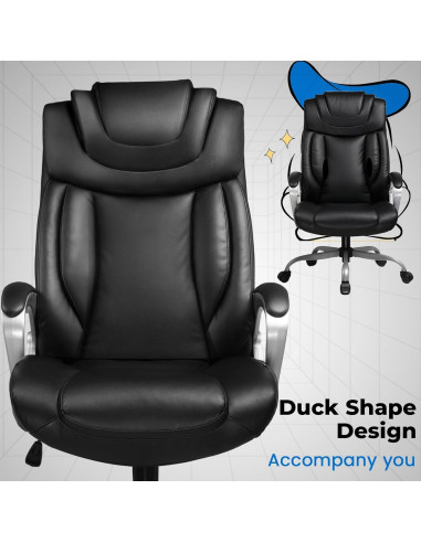 Silla de Oficina Ergonómica COMHOMA CH158 Ajustable con Ruedas