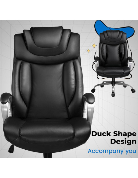 Silla de Oficina Ergonómica COMHOMA CH158 Ajustable con Ruedas