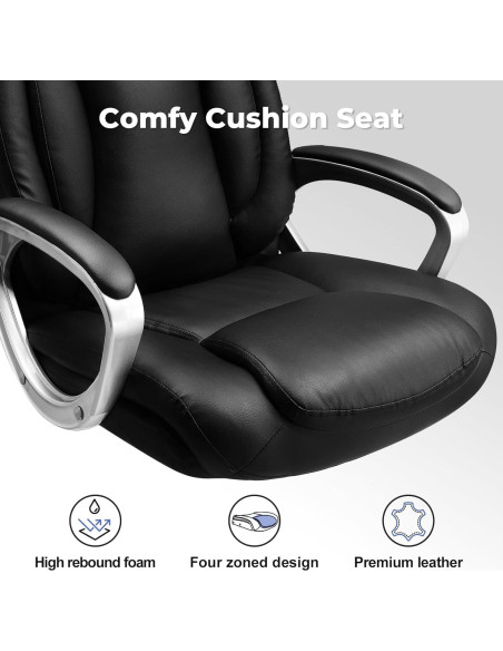 Silla de Oficina Ergonómica COMHOMA CH158 Ajustable con Ruedas