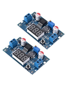 Módulo Convertidor Buck DC-DC LM2596 con Pantalla LED - 2 Unidades
