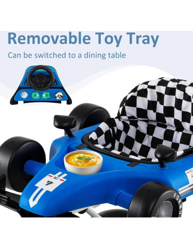 Andador 4 en 1 INFANS para Bebés Ajustable y Plegable Azul