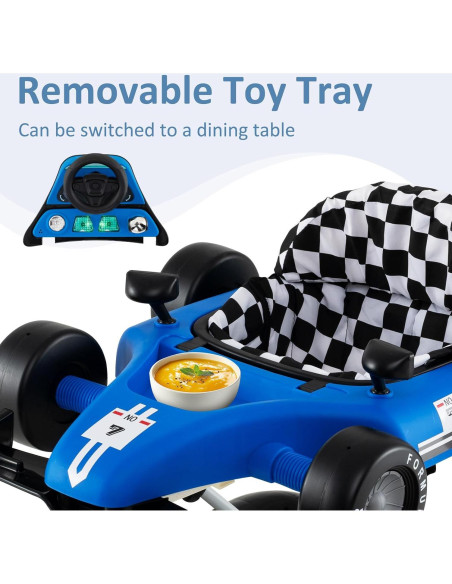 Andador 4 en 1 INFANS para Bebés Ajustable y Plegable Azul