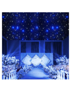 Cortina de Luces LED Estrella Poggyyi 6x3m Control Remoto