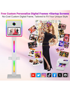 Cabina de Fotos Espejo DSLR Enwozp 15.6" con Impresora y APP 2