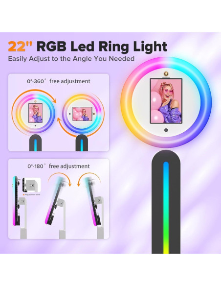 Cabina de Fotos Portátil Witmocs para iPad 10.2 a 13" con Luz