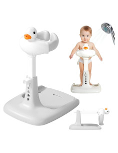 Soporte de Ducha para Bebés Ajustable Antideslizante Gris A