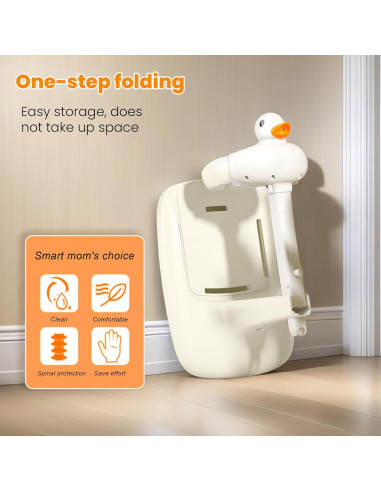 Soporte de Ducha para Bebés Ajustable Antideslizante Gris A