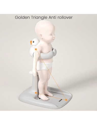 Soporte de Ducha para Bebés Ajustable Antideslizante Gris A