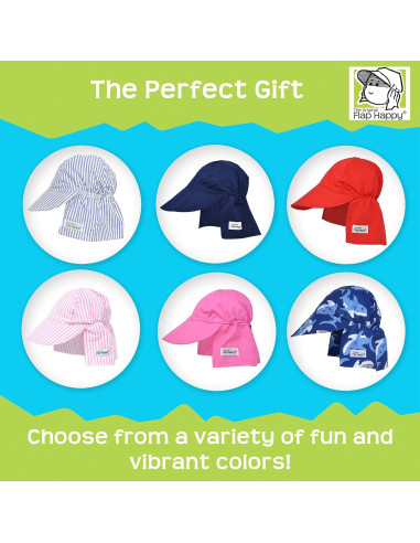 Sombrero de Sol Flap Happy UPF 50+ para Bebés Rayas