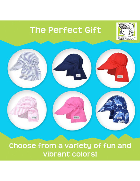 Sombrero de Sol Flap Happy UPF 50+ para Bebés Rayas