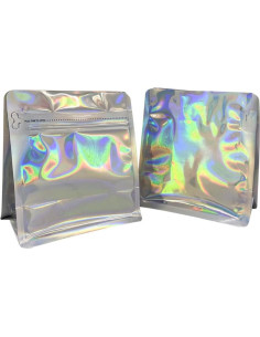 25 Bolsas de Café Holográficas 8oz con Sello Térmico y Válvula 2
