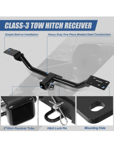 Enganche de Remolque Clase 3 Auto Dynasty 2" para Mercedes GLK350 10-12 2