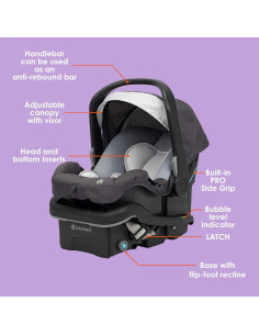 Asiento de Auto para Bebé Baby Trend EZ-Lift PRO - Dash Medianoche 2
