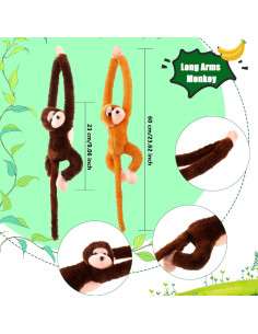 Adorno de Mono de Peluche Suave Kugliwa 60 cm - Paquete de 20 2