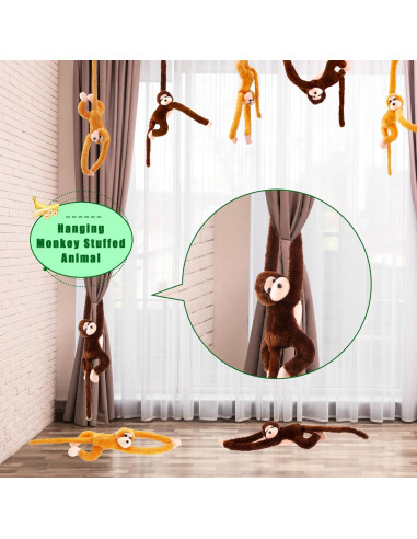 Adorno de Mono de Peluche Suave Kugliwa 60 cm - Paquete de 20