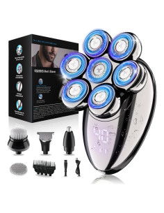 Afeitadora eléctrica YOBeyux RQ6900S-08 impermeable para cabeza