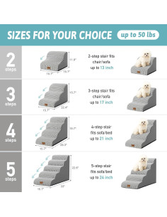 Escalera para Perros COZY KISS 5 Escalones 40x84x57 cm 2