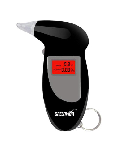 Probador de Alcoholemia Digital Portátil GREENWON con Pantalla LCD