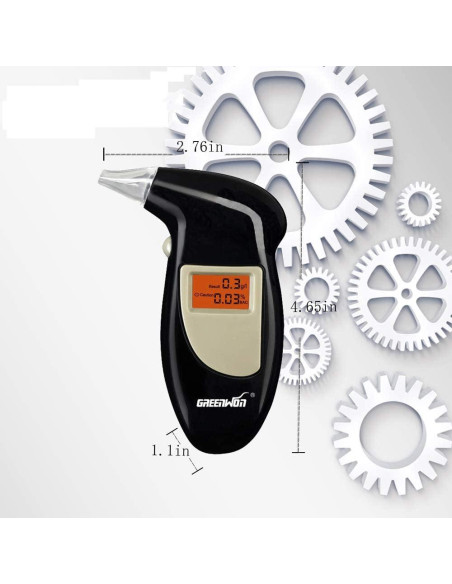 Probador de Alcoholemia Digital Portátil GREENWON con Pantalla LCD