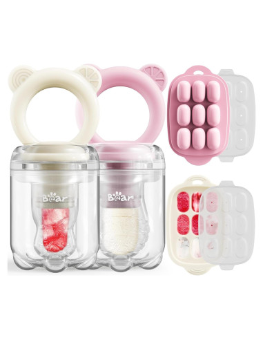 Combo Alimentador de Frutas Bear Baby + Bandeja Congelador