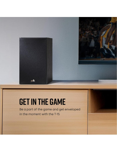 Altavoces de Estantería Polk Audio T15 - Sonido Envolvente, 3.74 kg, Par