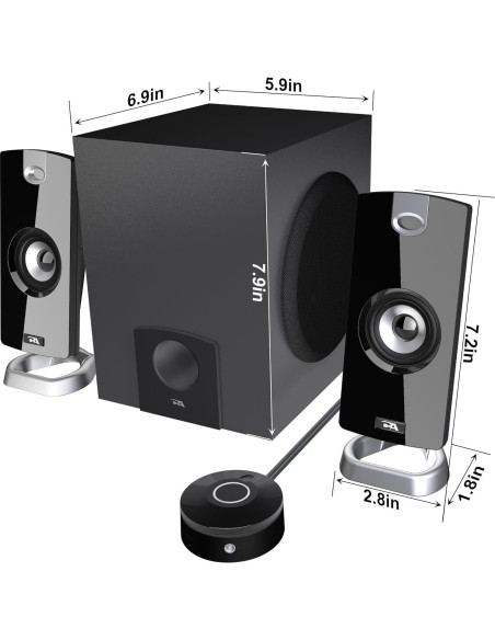 Altavoces 2.1 Cyber Acoustics CA-3090 con Subwoofer 18W