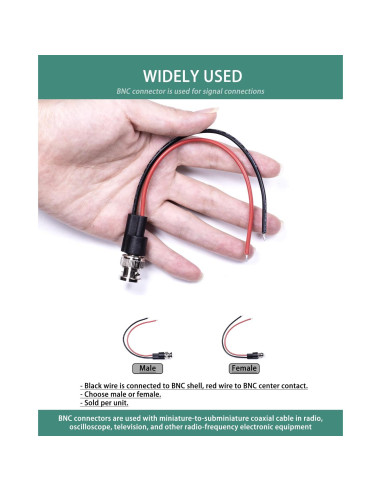 Cables de Prueba BNC BOCEUC 150mm 5A para Multímetro