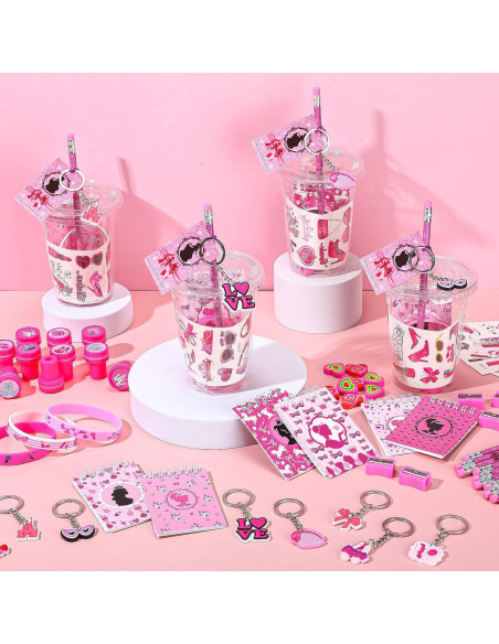 Set de Papelería Escolar Colarr 161 Pcs Niña Rosa Fiesta