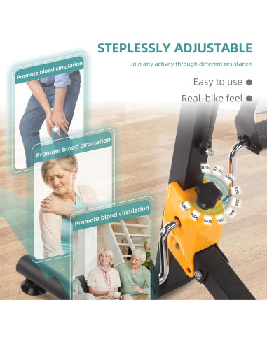 Bicicleta de Ejercicio MEETWARM Plegable para Ancianos 122kg