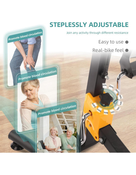 Bicicleta de Ejercicio MEETWARM Plegable para Ancianos 122kg