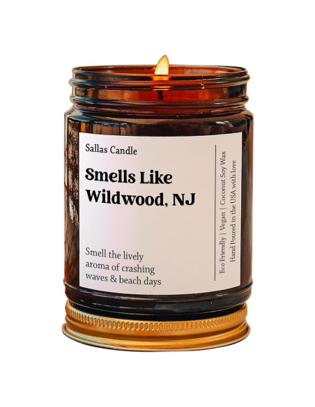 Vela Ecológica de Cera de Soja Sallas 4oz y 9oz Aromas Variados