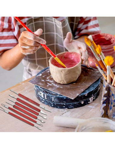 Juego de 11 Herramientas de Esculpir Arcilla YOKIVE - Negro