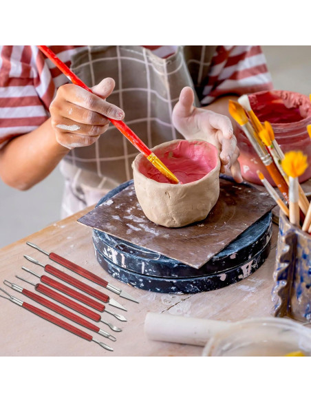 Juego de 11 Herramientas de Esculpir Arcilla YOKIVE - Negro