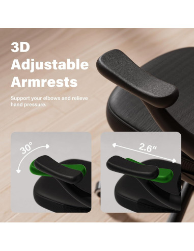 Silla de Oficina Ergonómica GYI M920 con Soporte Lumbar Ajustable