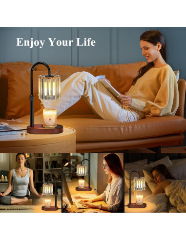 Calentador de Velas Lukasa GS074 con Temporizador y Altura Ajustable