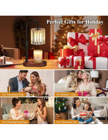 Calentador de Velas Lukasa GS074 con Temporizador y Altura Ajustable