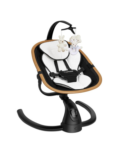 Columpio Eléctrico para Bebés Angelbliss S801 con Detección de Llanto