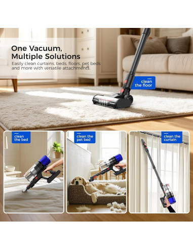 Aspiradora Inalámbrica Teendow V16STRONG 500W para Mascotas