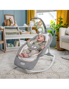 Silla Mecedora Ingenuity Bella Teddy Plegable 0-30 Meses 18 kg 2