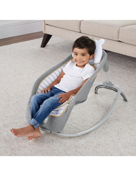 Silla Mecedora Ingenuity Bella Teddy Plegable 0-30 Meses 18 kg