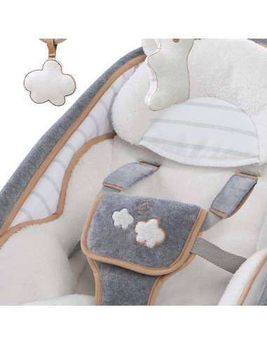 Silla Mecedora Ingenuity Bella Teddy Plegable 0-30 Meses 18 kg