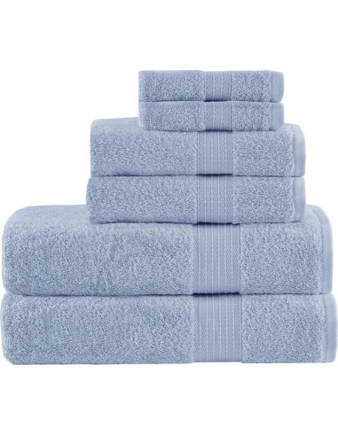 Conjunto de Toallas de Baño Madison Park 6 Piezas Algodón Orgánico