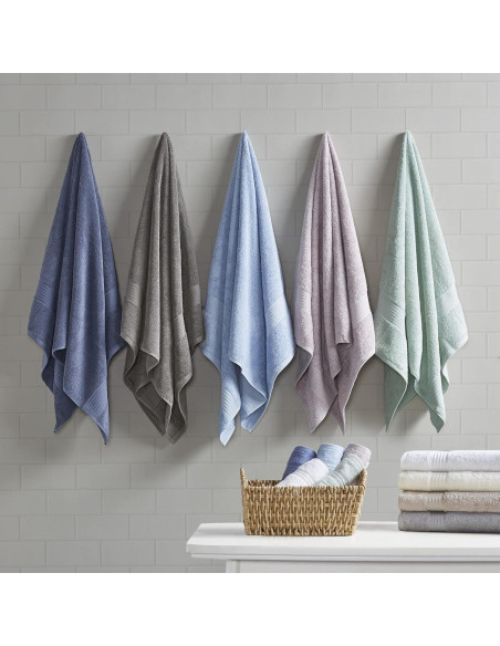 Conjunto de Toallas de Baño Madison Park 6 Piezas Algodón Orgánico