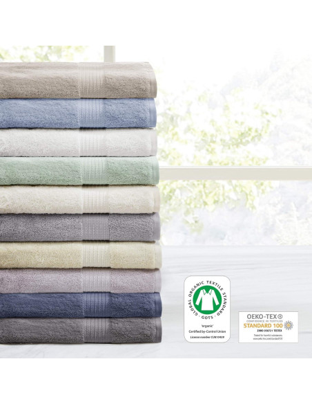 Conjunto de Toallas de Baño Madison Park 6 Piezas Algodón Orgánico