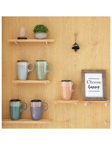 Taza de Viaje Cerámica Bosmarlin 532 ml Púrpura Profundo