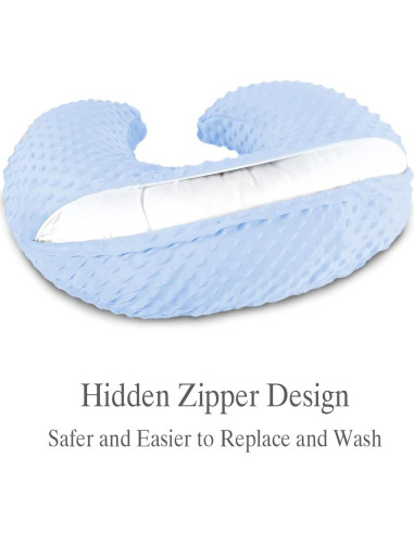 Almohada de Lactancia NiSleep Azul Ergonómica 56x45 cm